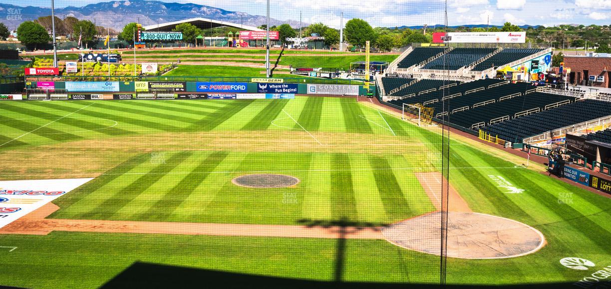 Rio Grande Credit Union Field at Isotopes Park - Section Club 309 Seat View