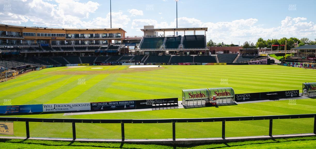 Rio Grande Credit Union Field at Isotopes Park - Section Ga Berm Seating Seat View