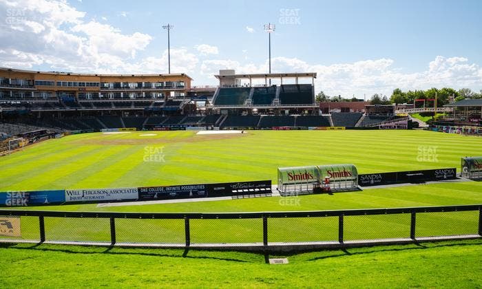 Rio Grande Credit Union Field at Isotopes Park - Section Ga Berm Seating Seat View