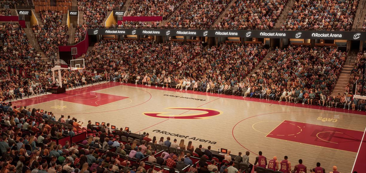 Rocket Arena - Section Club 106 Seat View