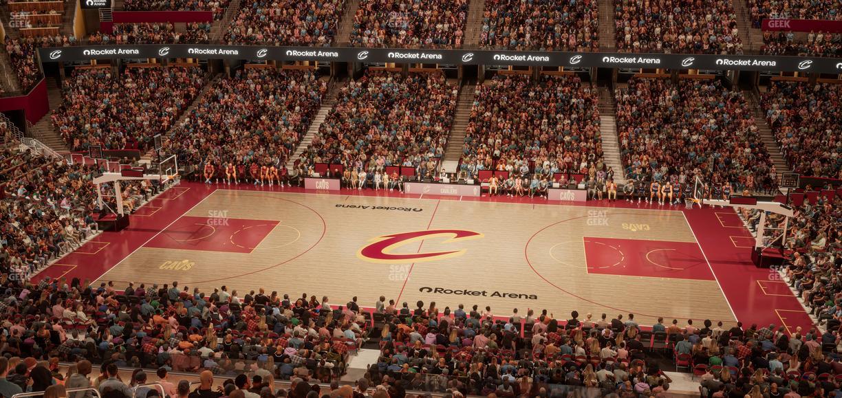 Rocket Arena - Section Club 120 Seat View