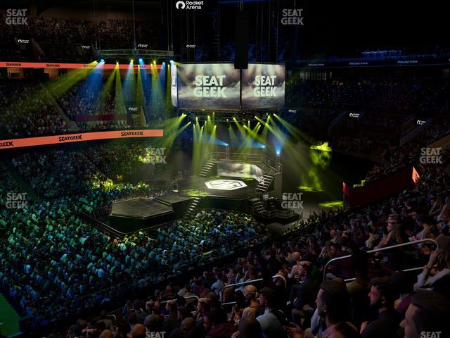 Rocket Arena - Section Club 121 Seat View Rocket Arena - Section Club 121 Seat View