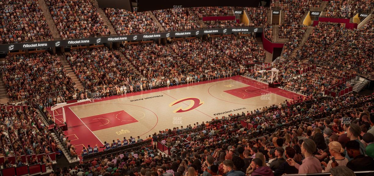 Rocket Arena - Section Club Suite 12 Seat View