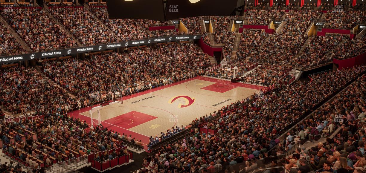 Rocket Arena - Section Club Suite 16 Seat View