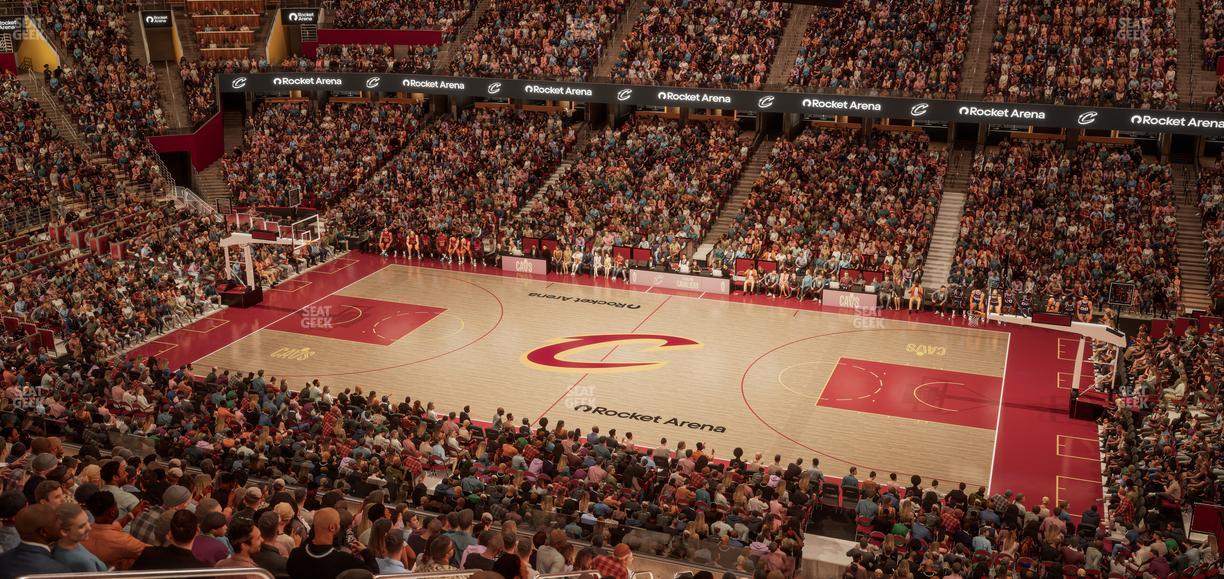 Rocket Arena - Section Club Suite 25 Seat View