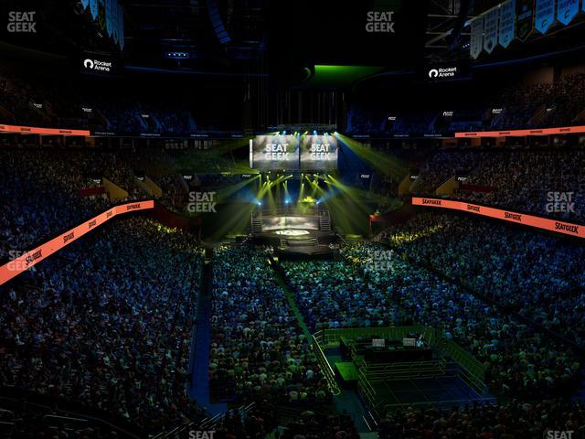 Rocket Arena - Section Mezzanine 102 Seat View Rocket Arena - Section Mezzanine 102 Seat View