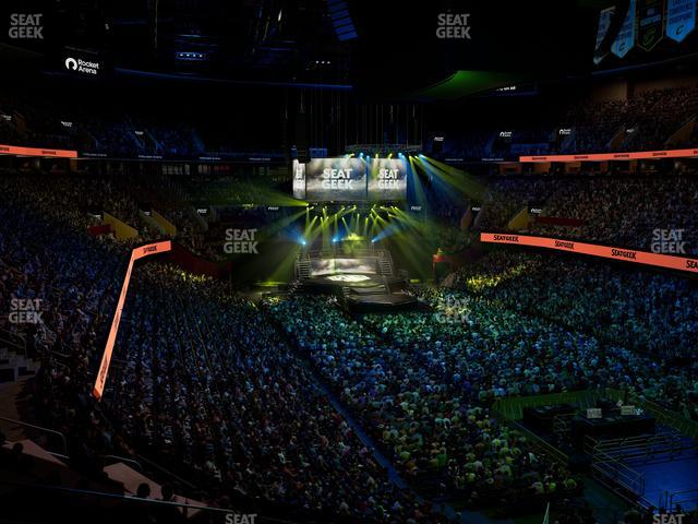 Rocket Arena - Section Mezzanine 103 Seat View Rocket Arena - Section Mezzanine 103 Seat View