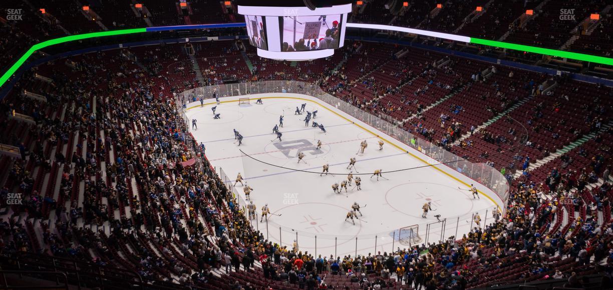 Rogers Arena - Section 418 Seat View