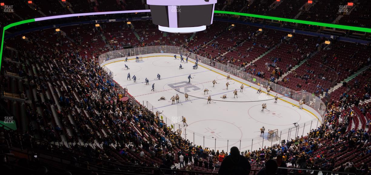 Rogers Arena - Section 419 Seat View