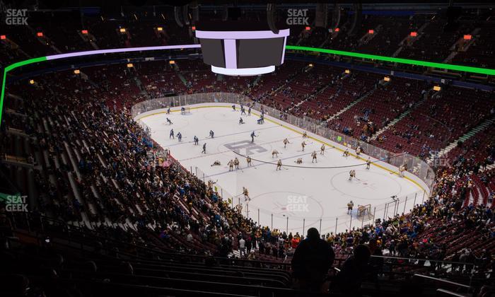 Rogers Arena - Section 419 Seat View