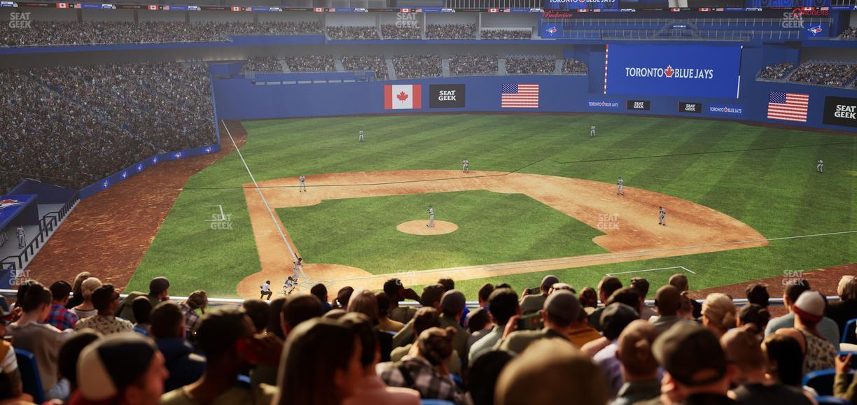 Rogers Centre - Section Home Plate Terrace Club 221 B Seat View