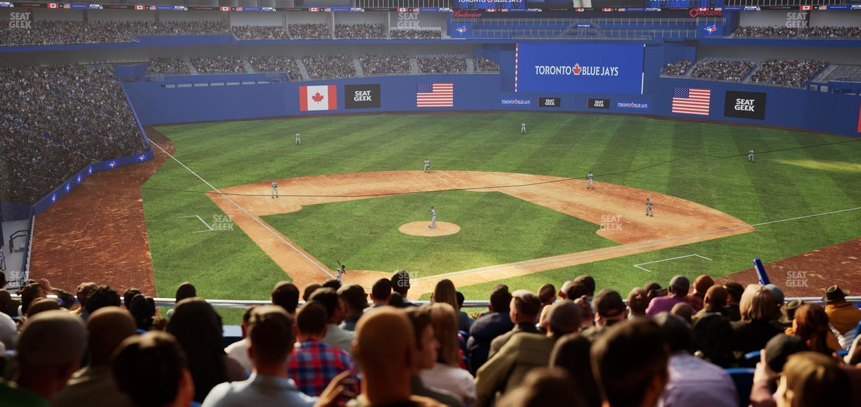 Rogers Centre - Section Home Plate Terrace Club 222 B Seat View