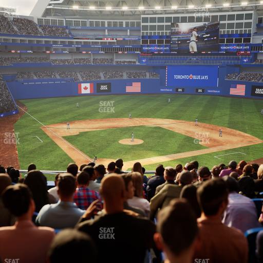 Rogers Centre - Section Home Plate Terrace Club 222 B Seat View