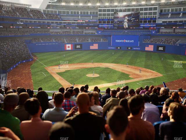 Rogers Centre - Section Home Plate Terrace Club 222 B Seat View
