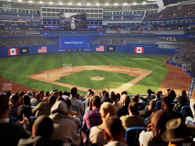 Rogers Centre - Section Home Plate Terrace Club 225 B Seat View