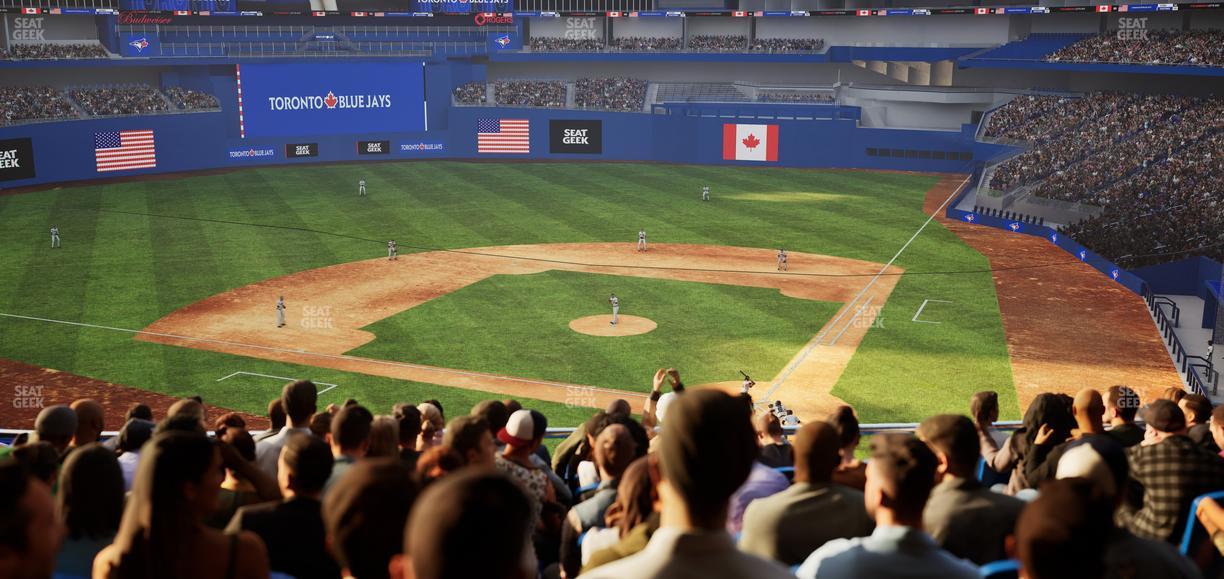 Rogers Centre - Section Home Plate Terrace Club 226 B Seat View
