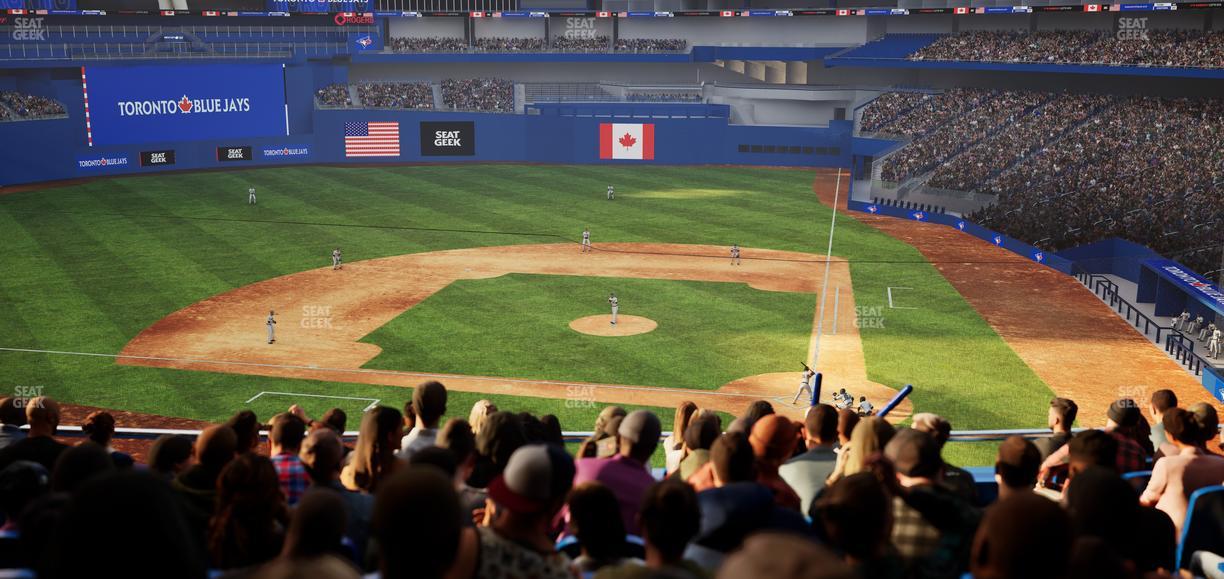 Rogers Centre - Section Home Plate Terrace Club 227 B Seat View