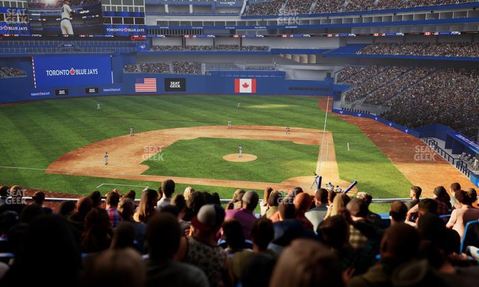 Rogers Centre - Section Home Plate Terrace Club 227 B Seat View