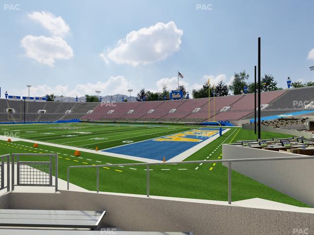 Official view from Section 22 at Rose Bowl Stadium