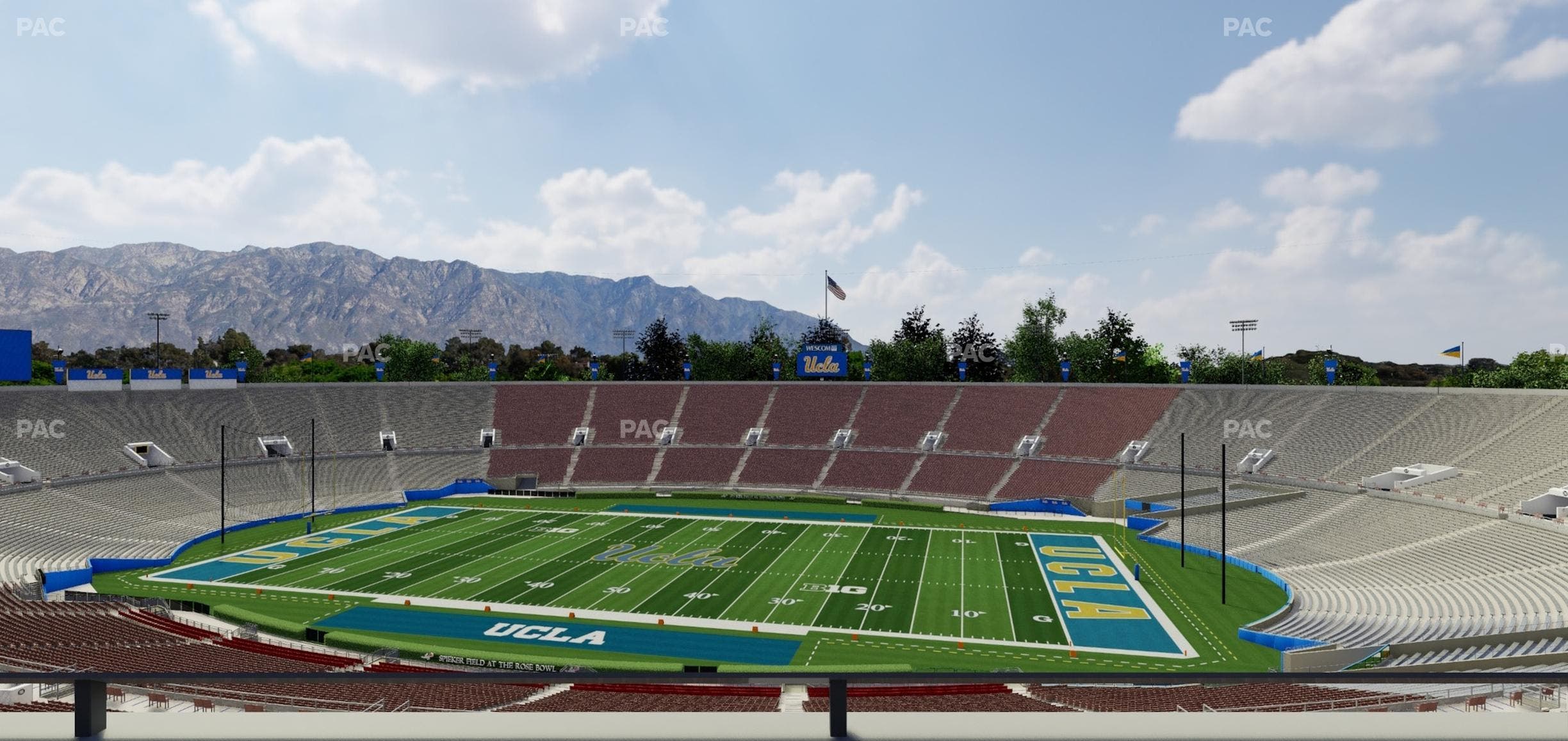 Rose Bowl Stadium - Section Club 106 Seat View