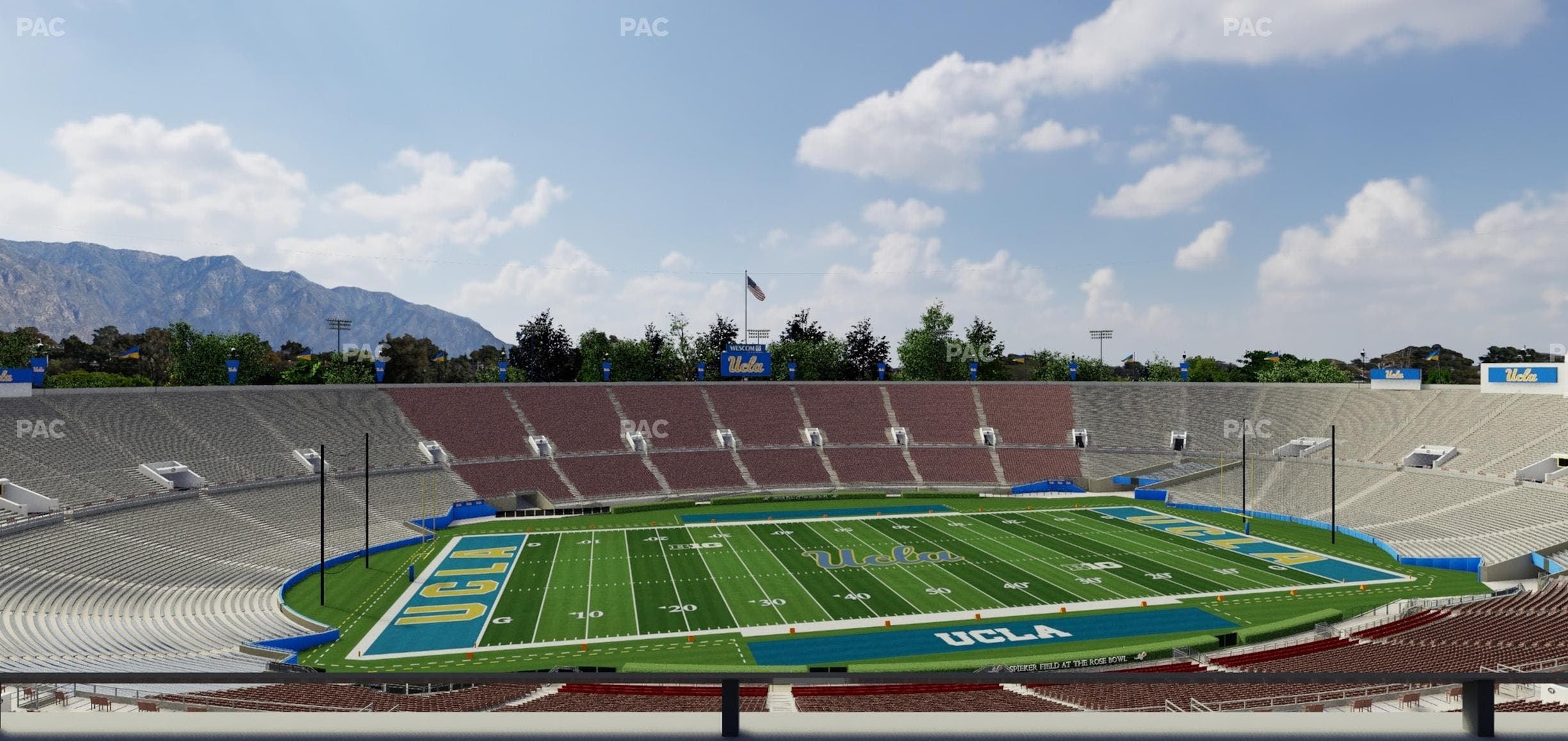 Rose Bowl Stadium - Section Club 107 Seat View