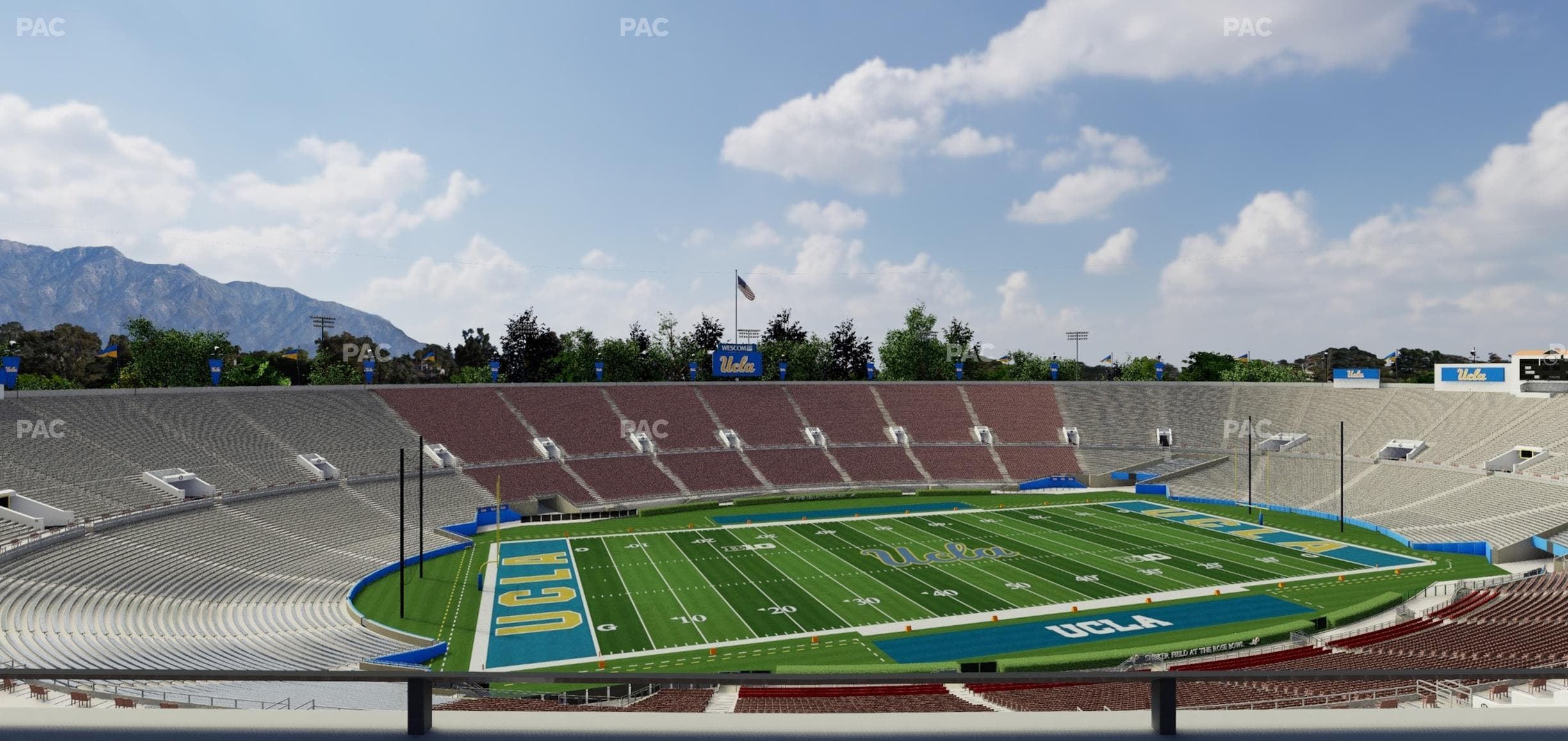 Rose Bowl Stadium - Section Club 109 Seat View