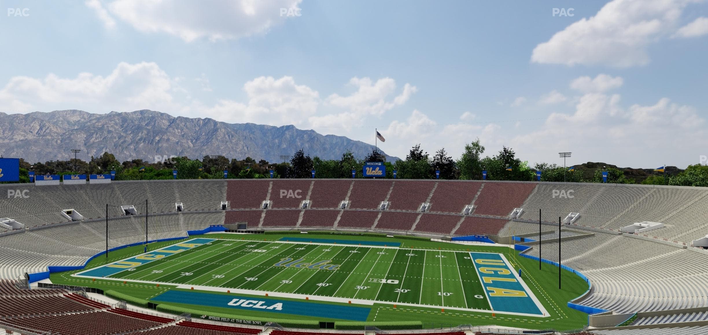 Rose Bowl Stadium - Section Club 206 Seat View