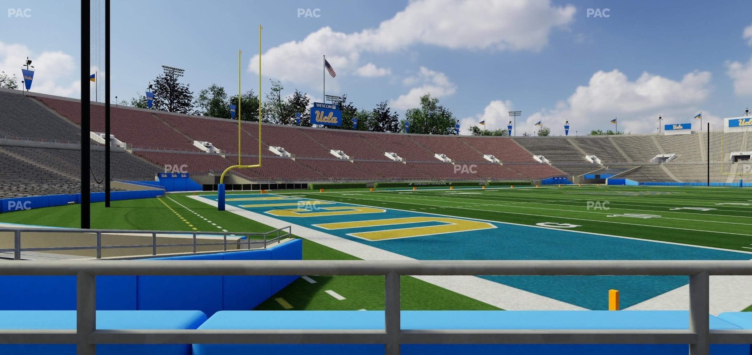 Rose Bowl Stadium - Section Lower 14 H Seat View