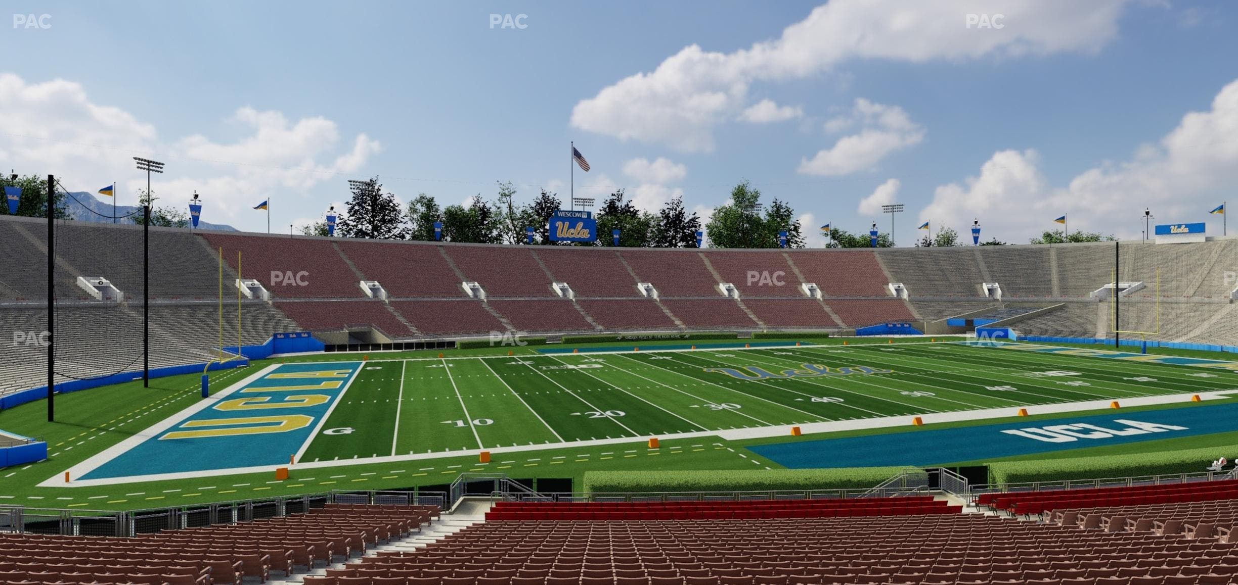 Rose Bowl Stadium - Section Lower 16 H Seat View