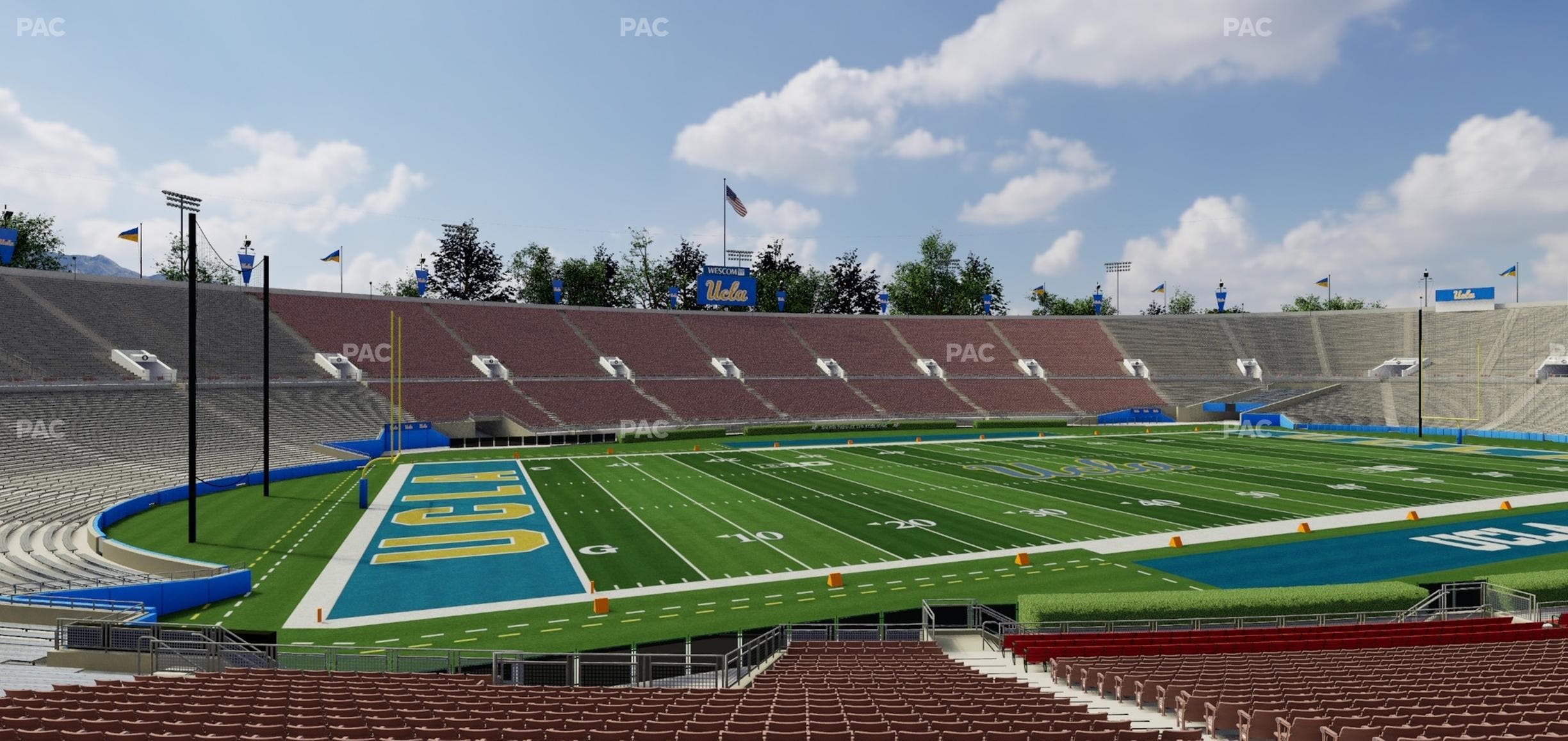 Rose Bowl Stadium - Section Lower 16 L Seat View
