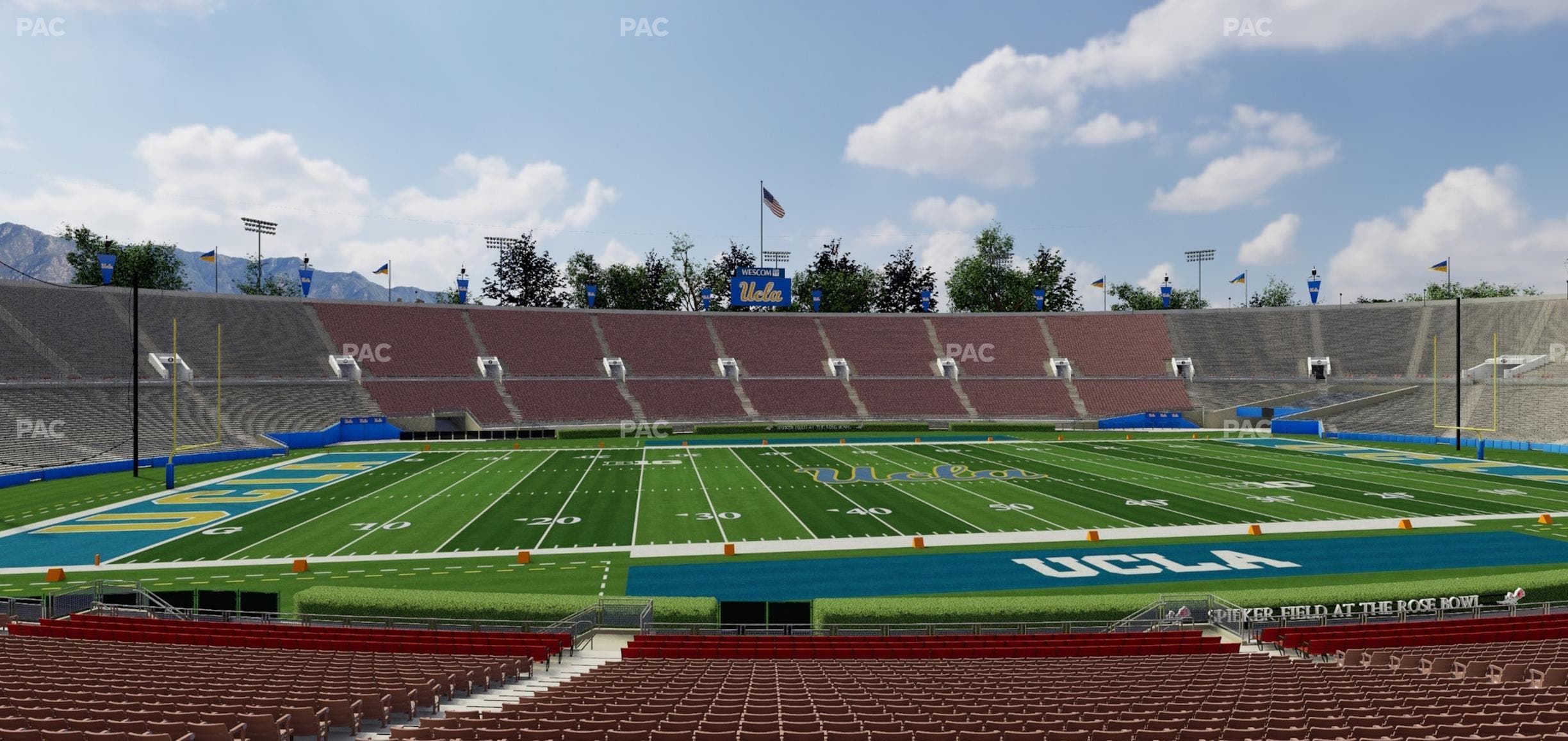 Rose Bowl Stadium - Section Lower 17 H Seat View