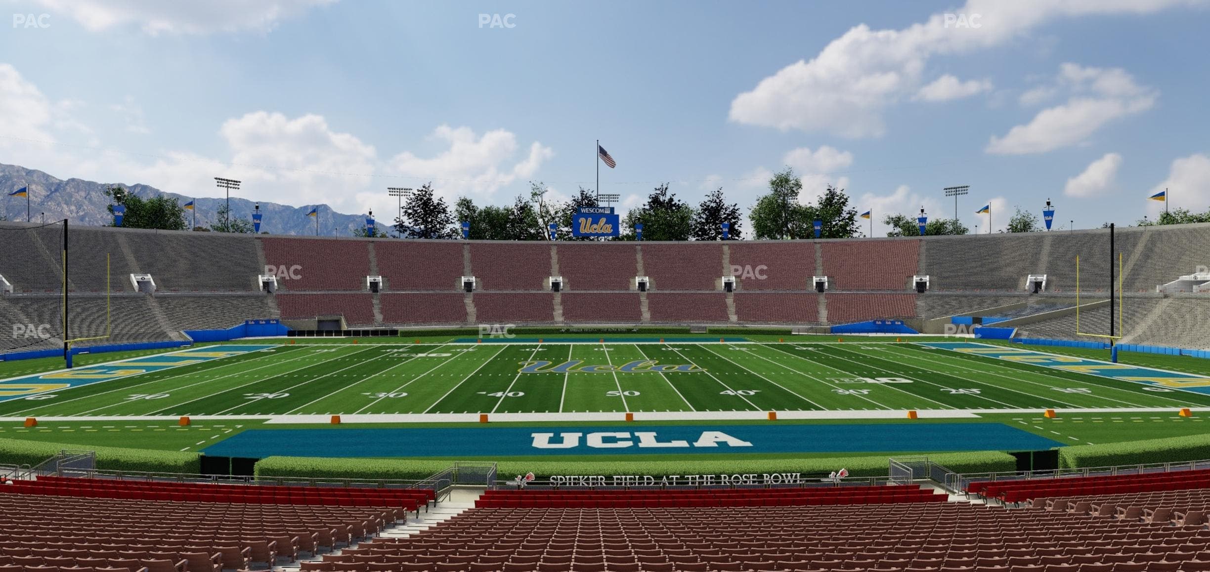Rose Bowl Stadium - Section Lower 18 H Seat View