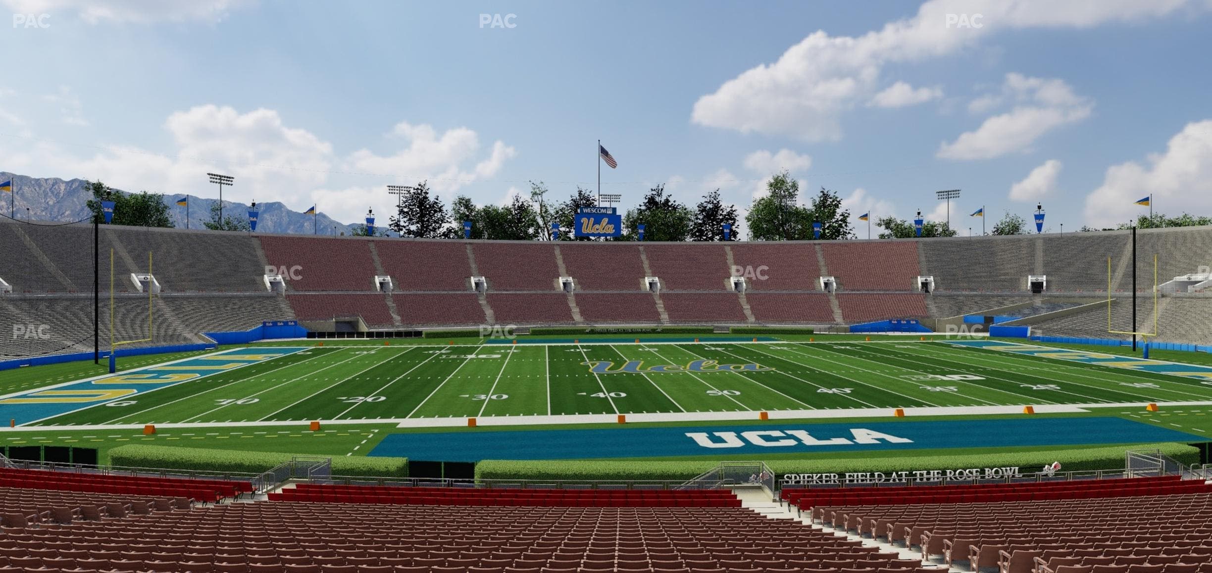 Rose Bowl Stadium - Section Lower 18 L Seat View