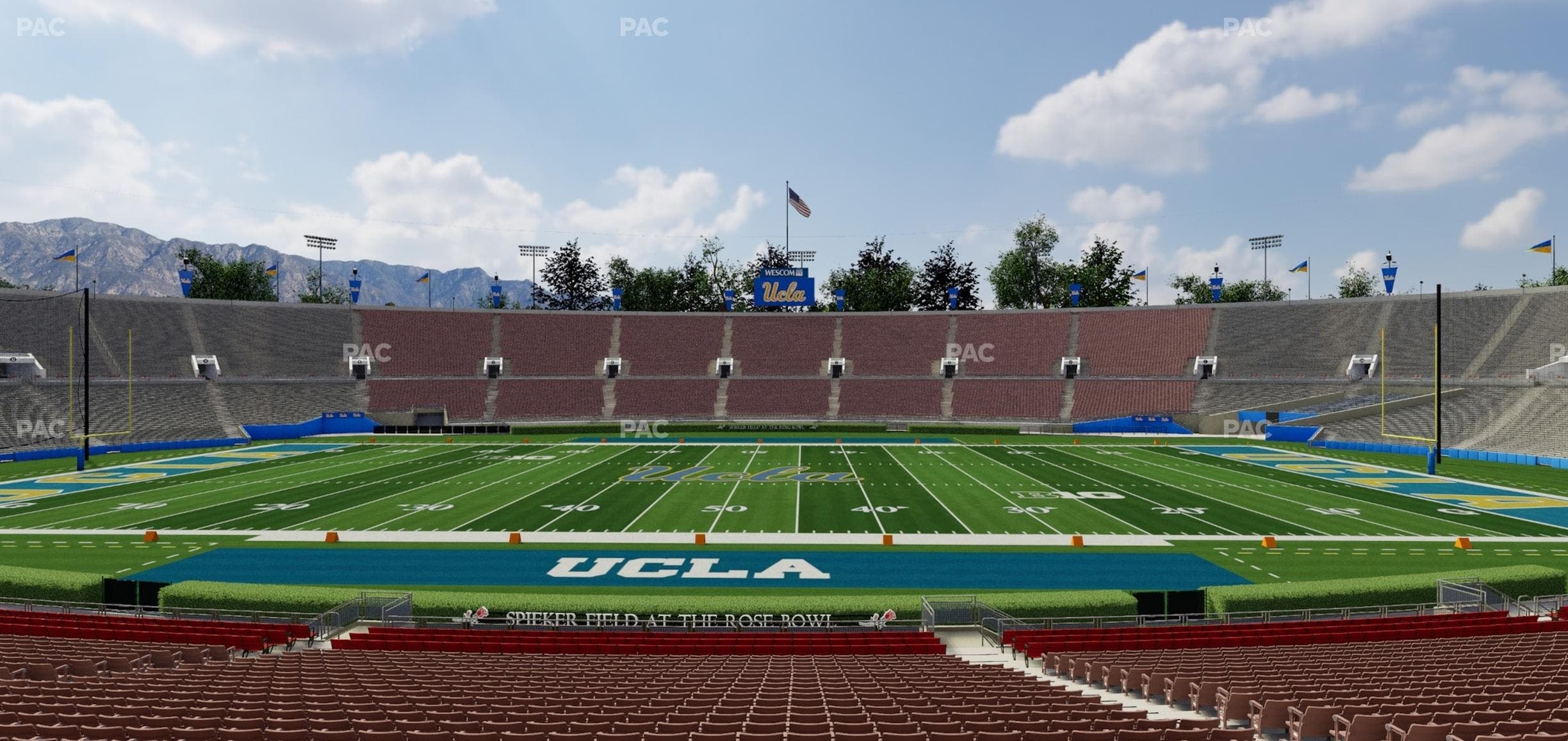 Rose Bowl Stadium - Section Lower 19 L Seat View