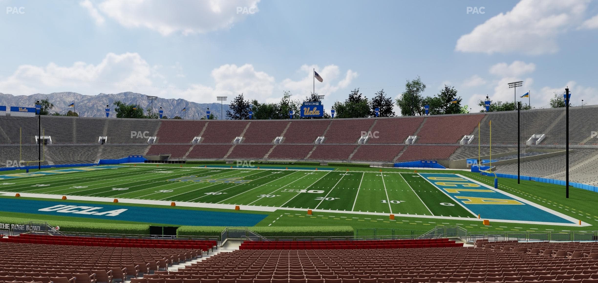 Rose Bowl Stadium - Section Lower 20 H Seat View