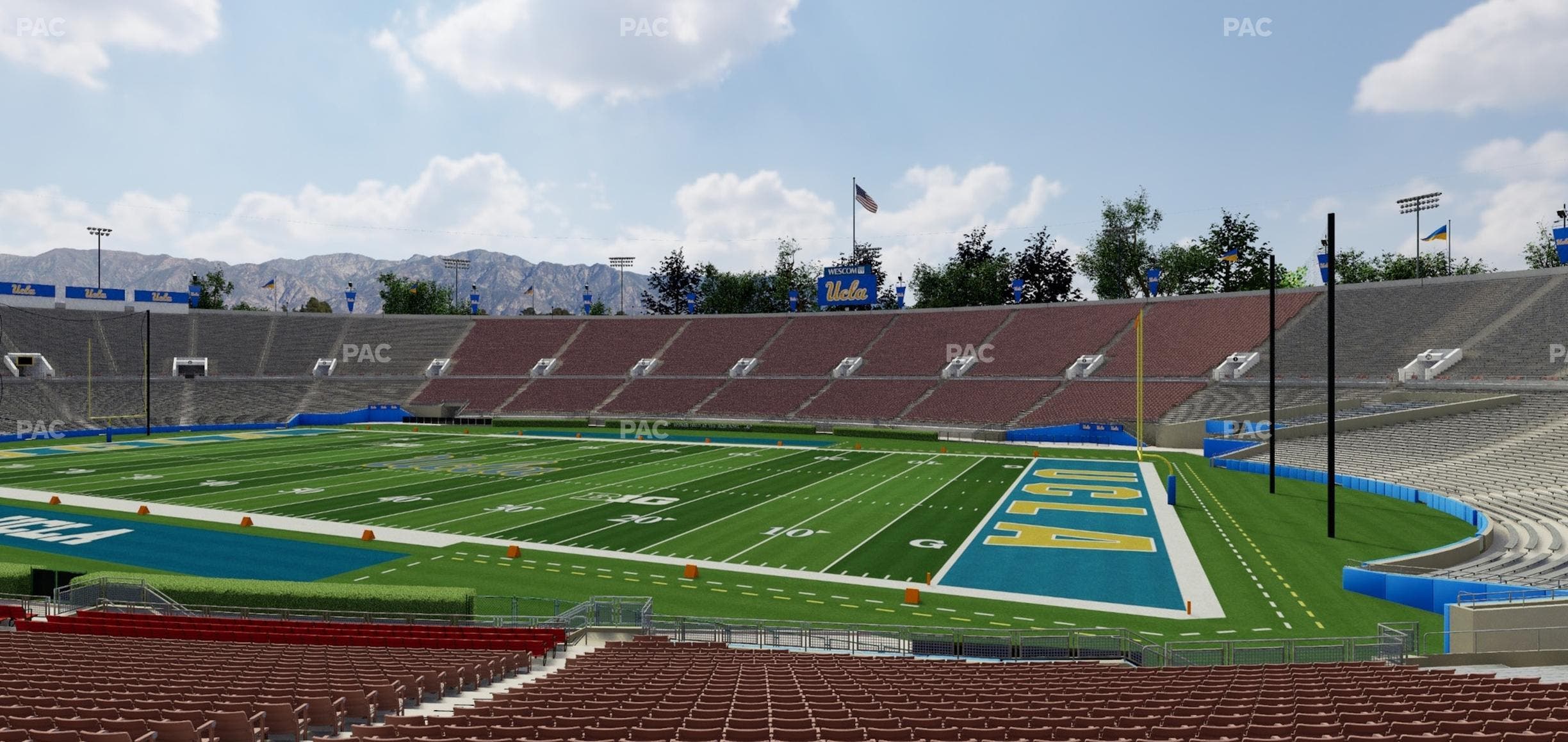 Rose Bowl Stadium - Section Lower 21 H Seat View