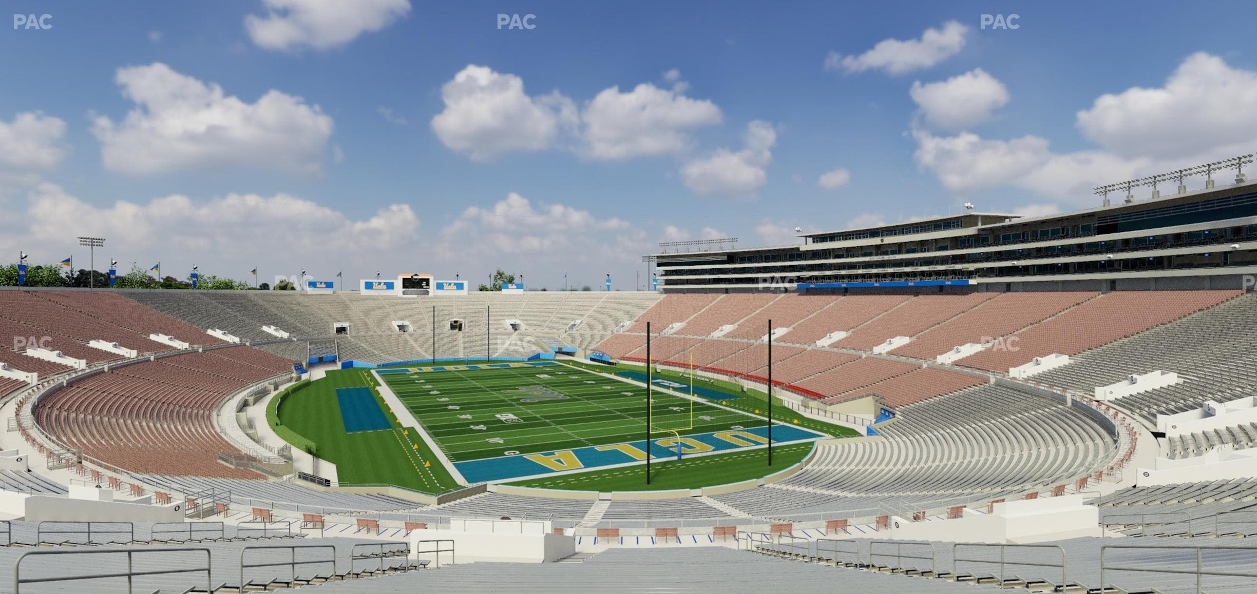 Rose Bowl Stadium - Section Upper 10 H Seat View
