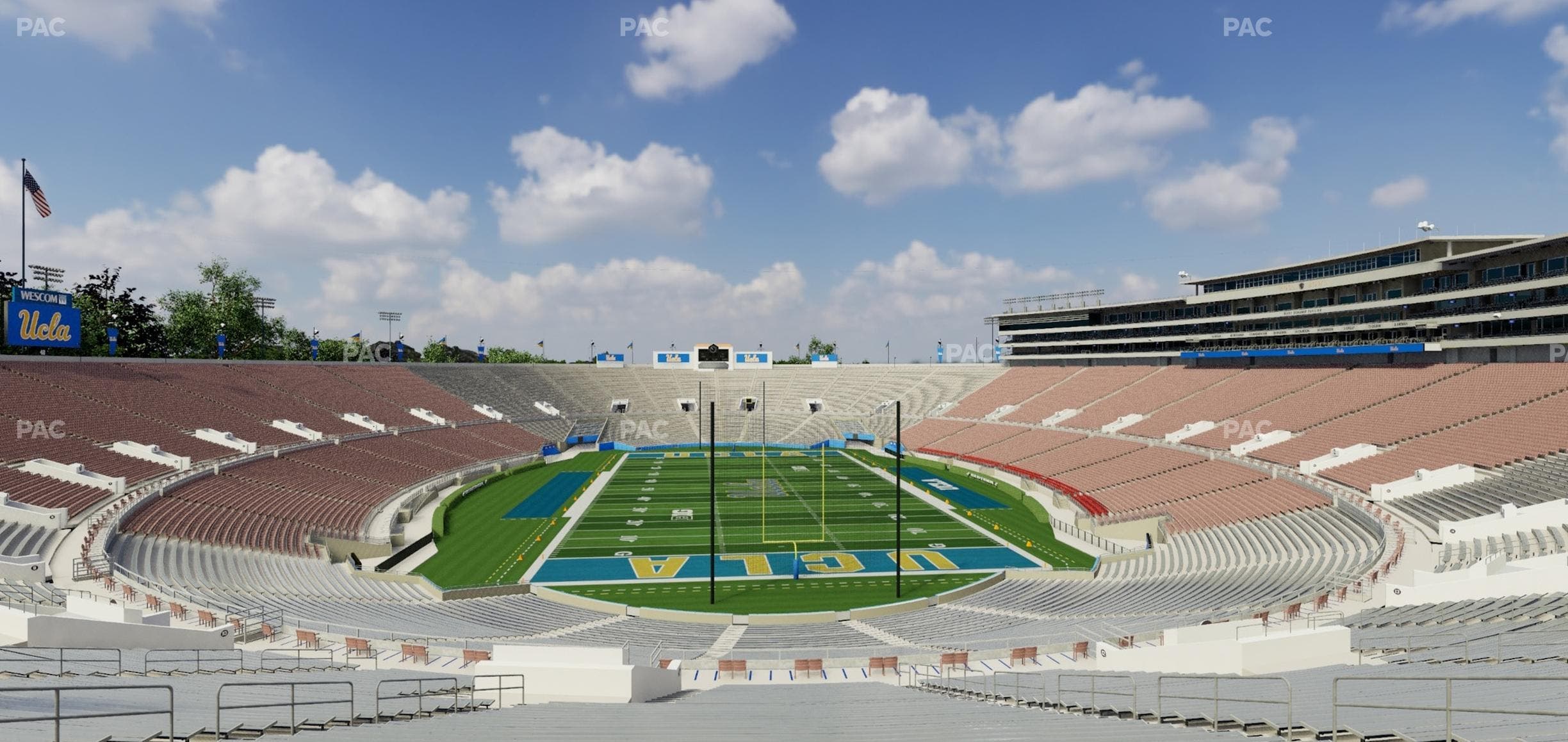 Rose Bowl Stadium - Section Upper 11 H Seat View