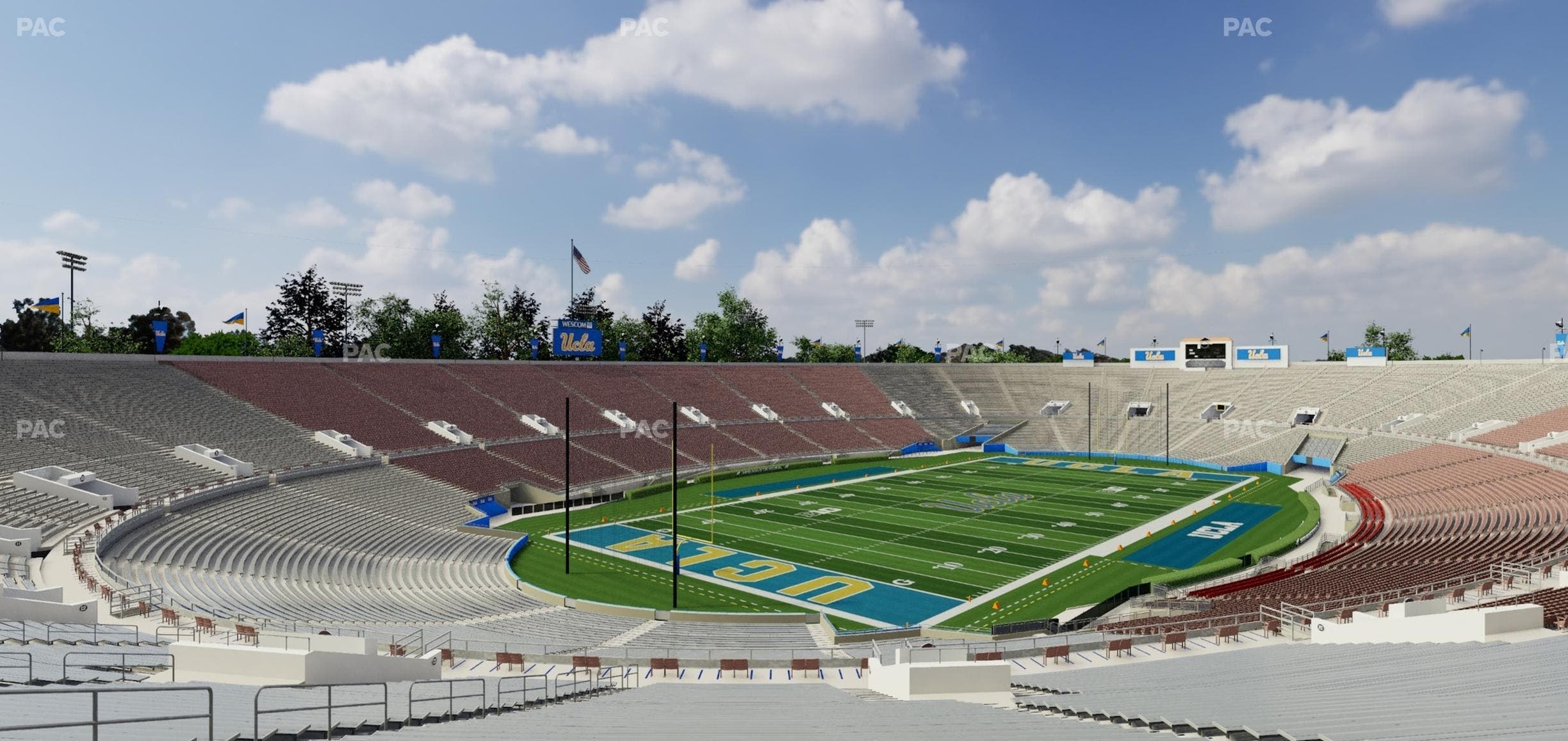 Rose Bowl Stadium - Section Upper 14 L Seat View