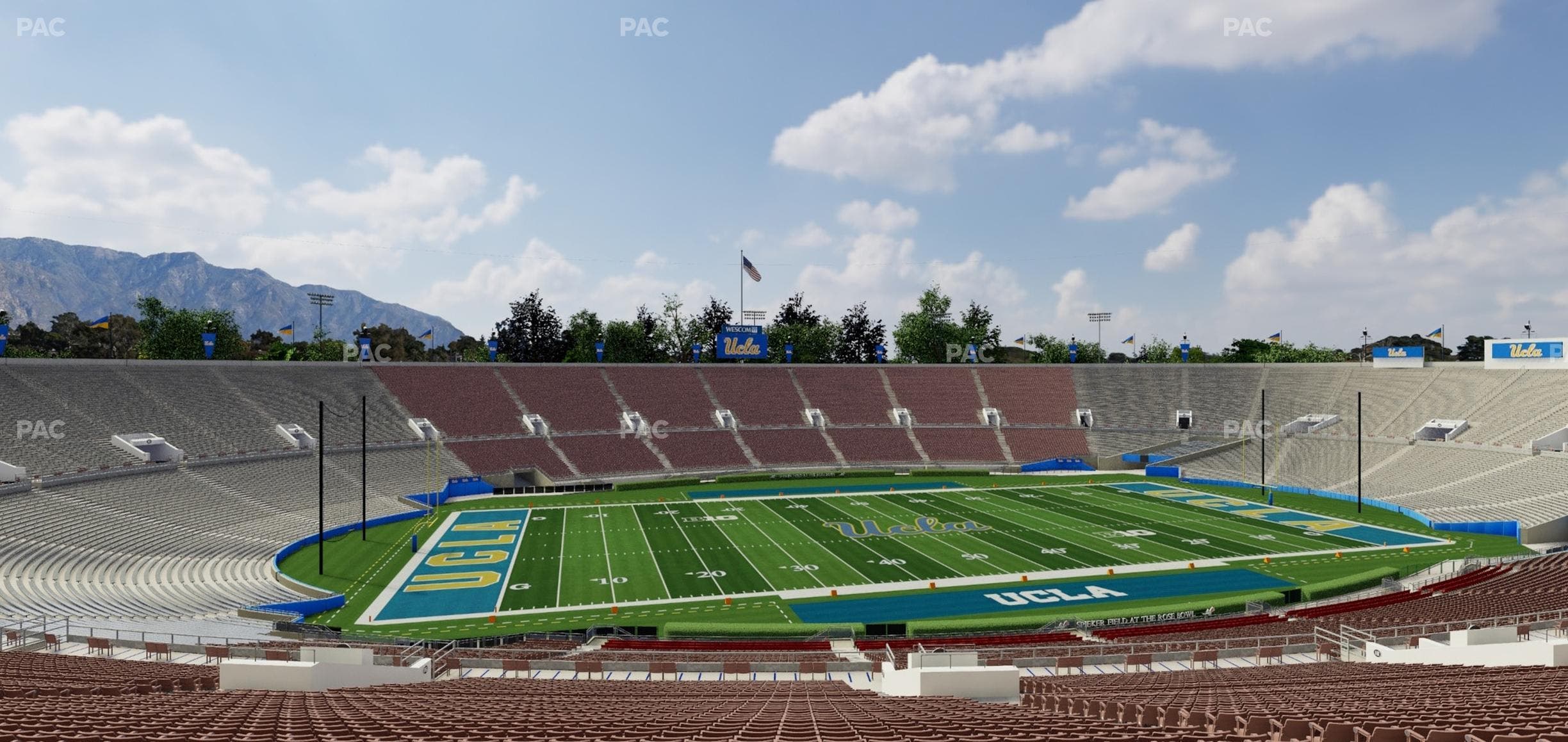 Rose Bowl Stadium - Section Upper 17 L Seat View