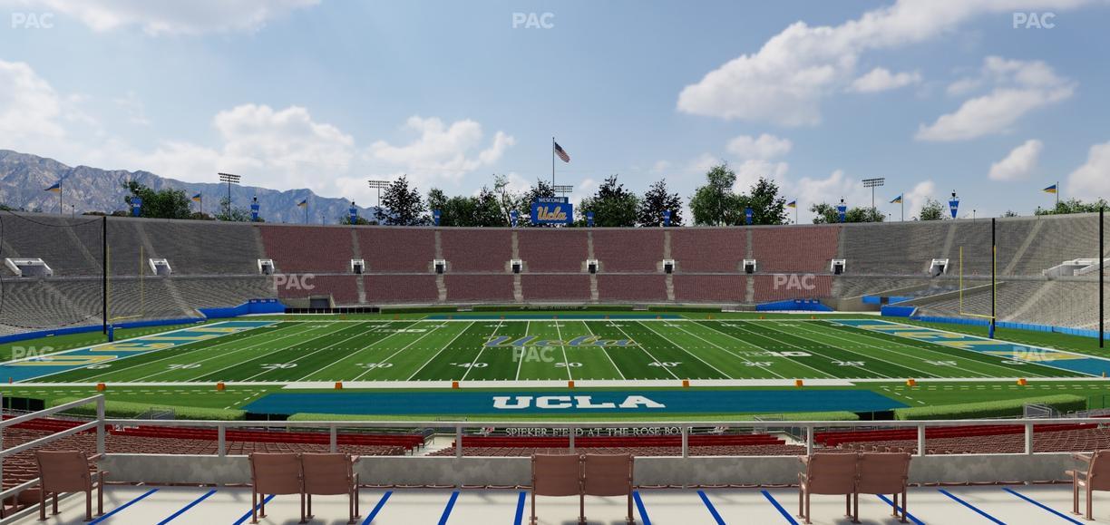 Rose Bowl Stadium - Section Upper 18 H Seat View