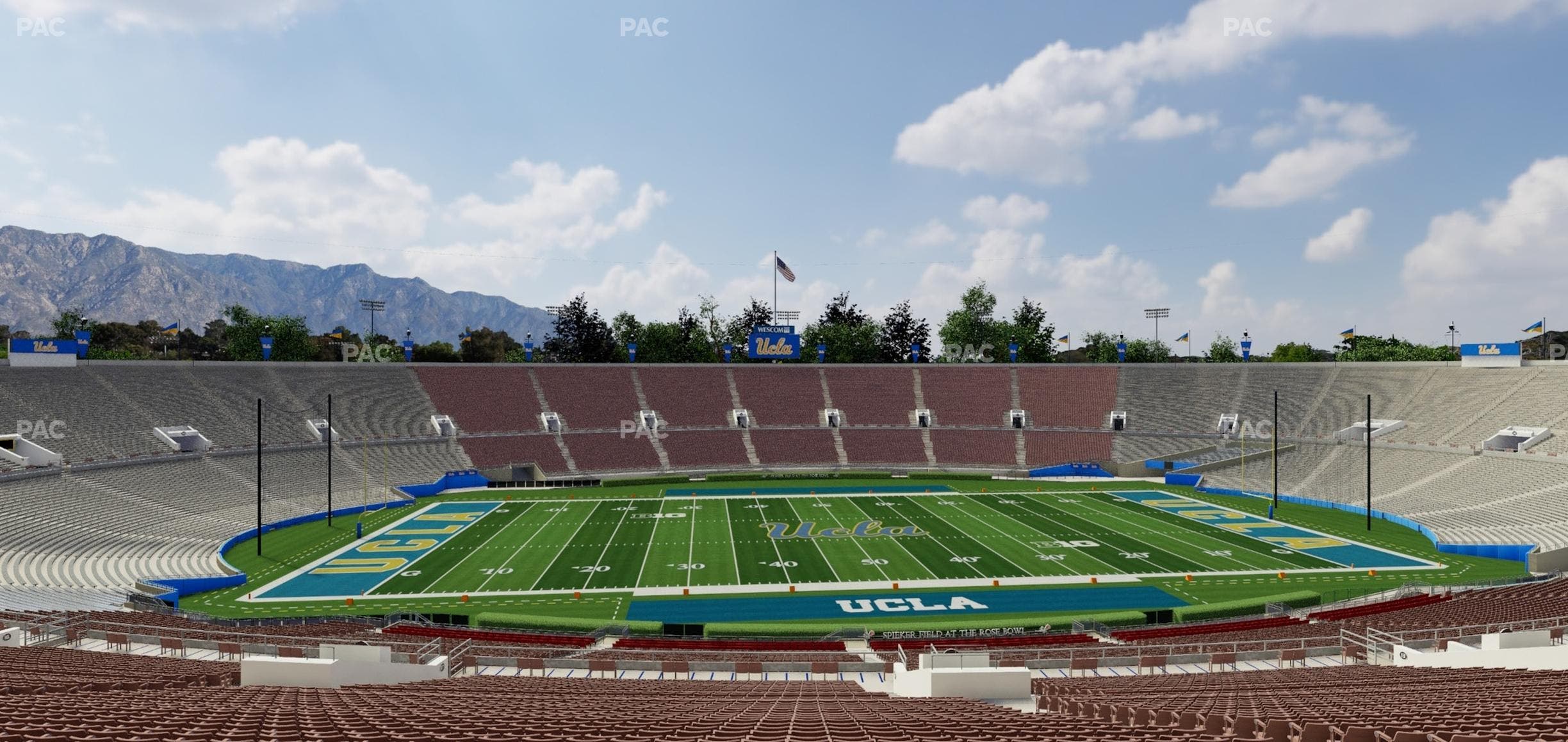 Rose Bowl Stadium - Section Upper 18 L Seat View