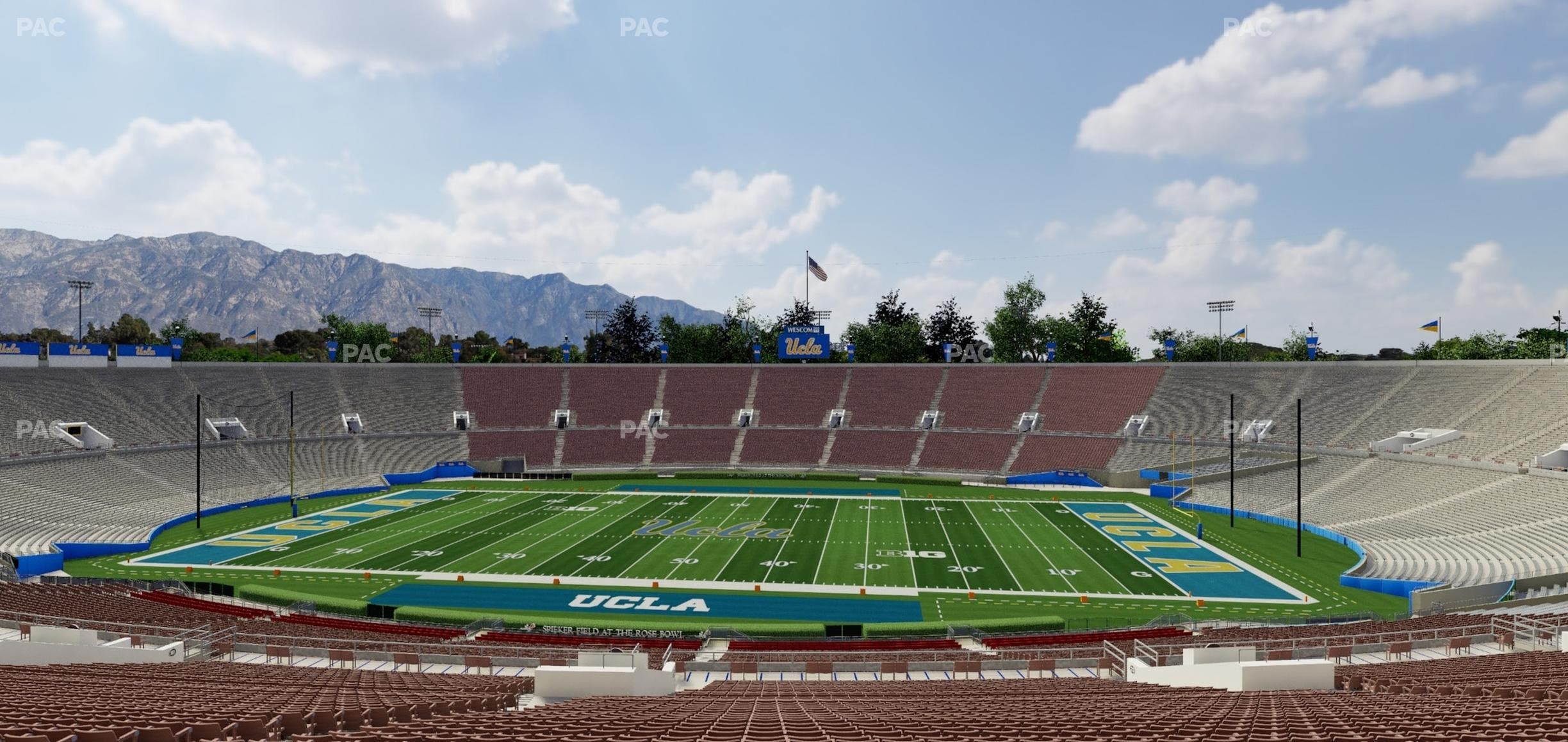 Rose Bowl Stadium - Section Upper 19 H Seat View