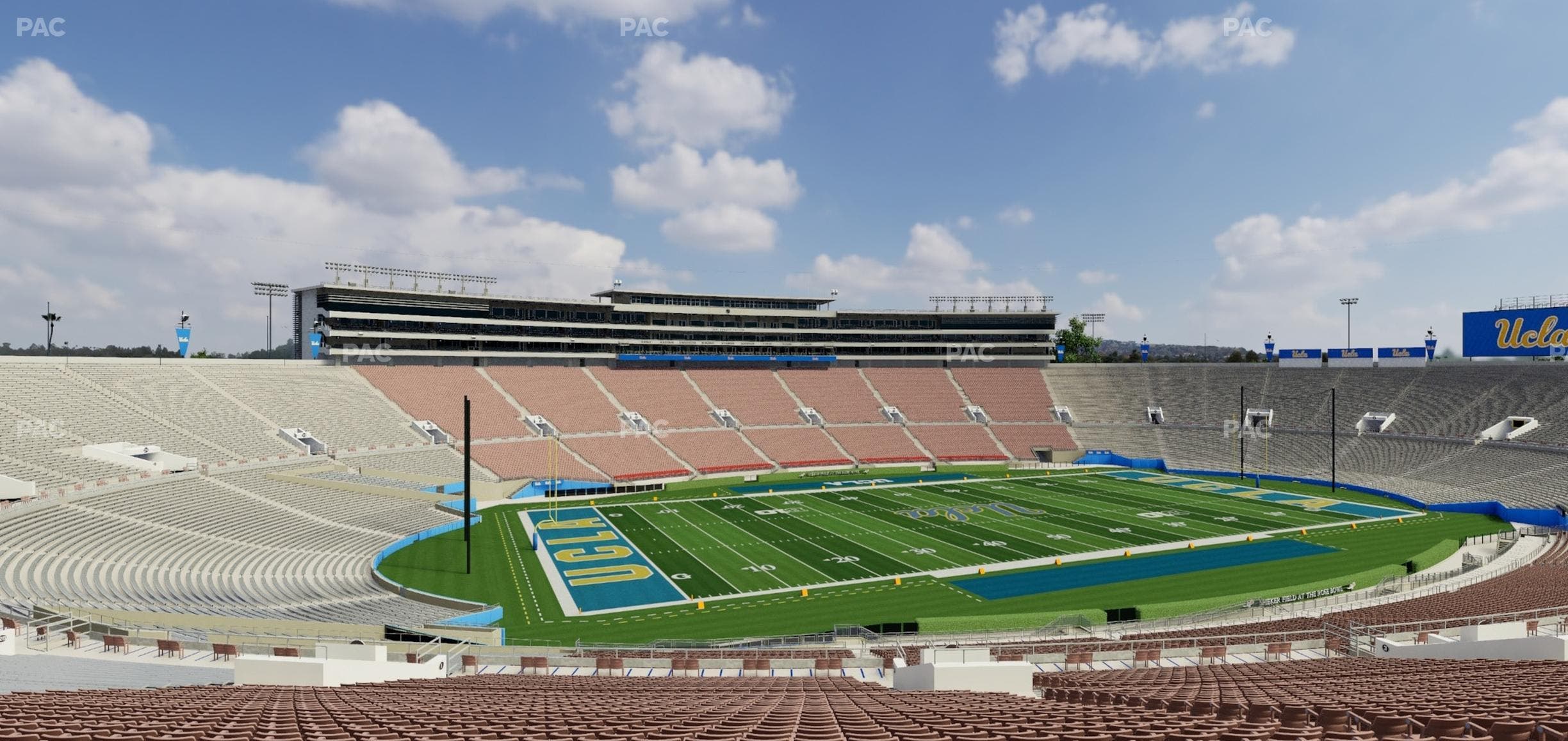 Rose Bowl Stadium - Section Upper 2 L Seat View