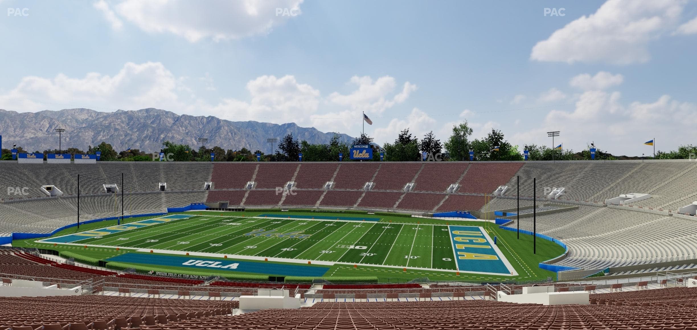 Rose Bowl Stadium - Section Upper 20 H Seat View