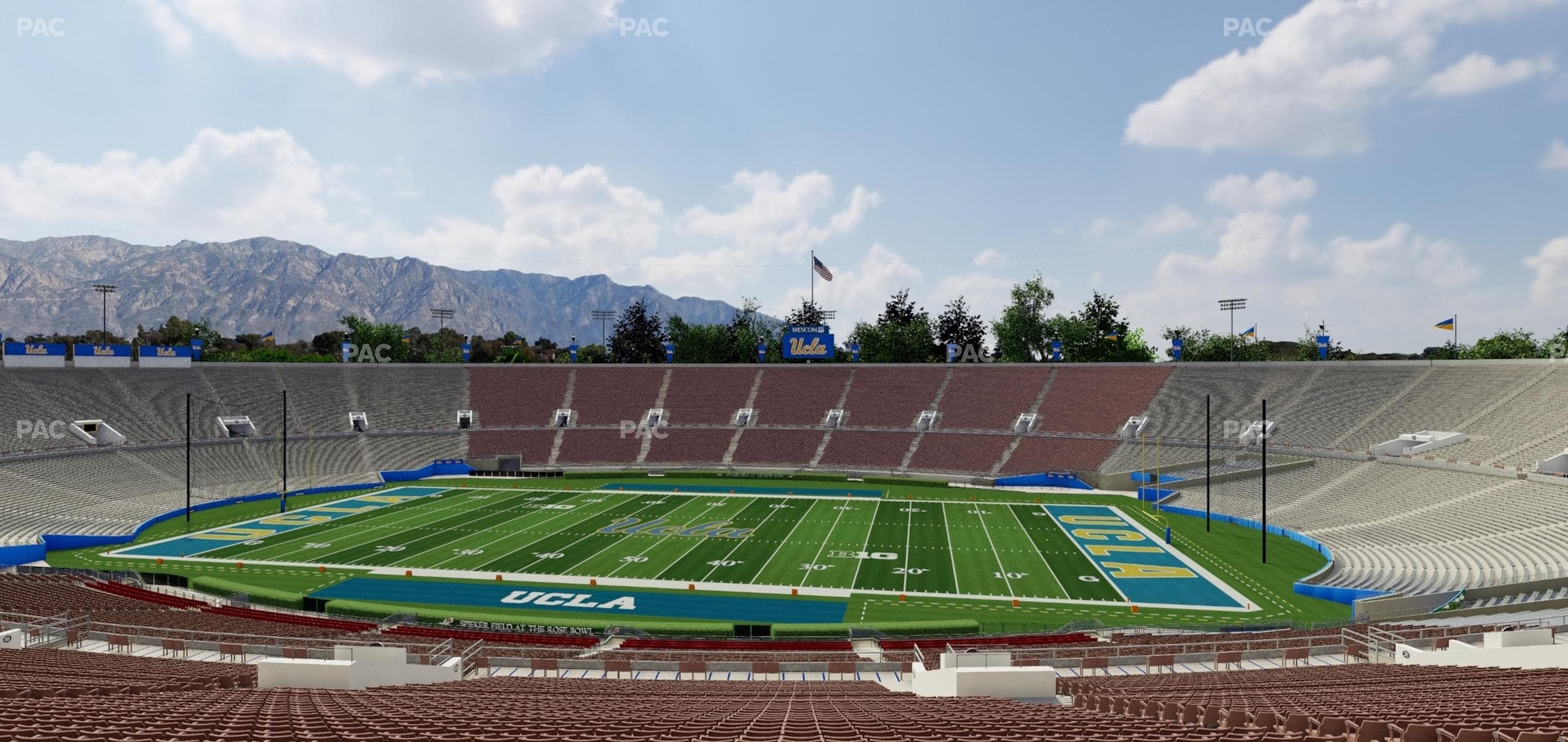 Rose Bowl Stadium - Section Upper 20 L Seat View
