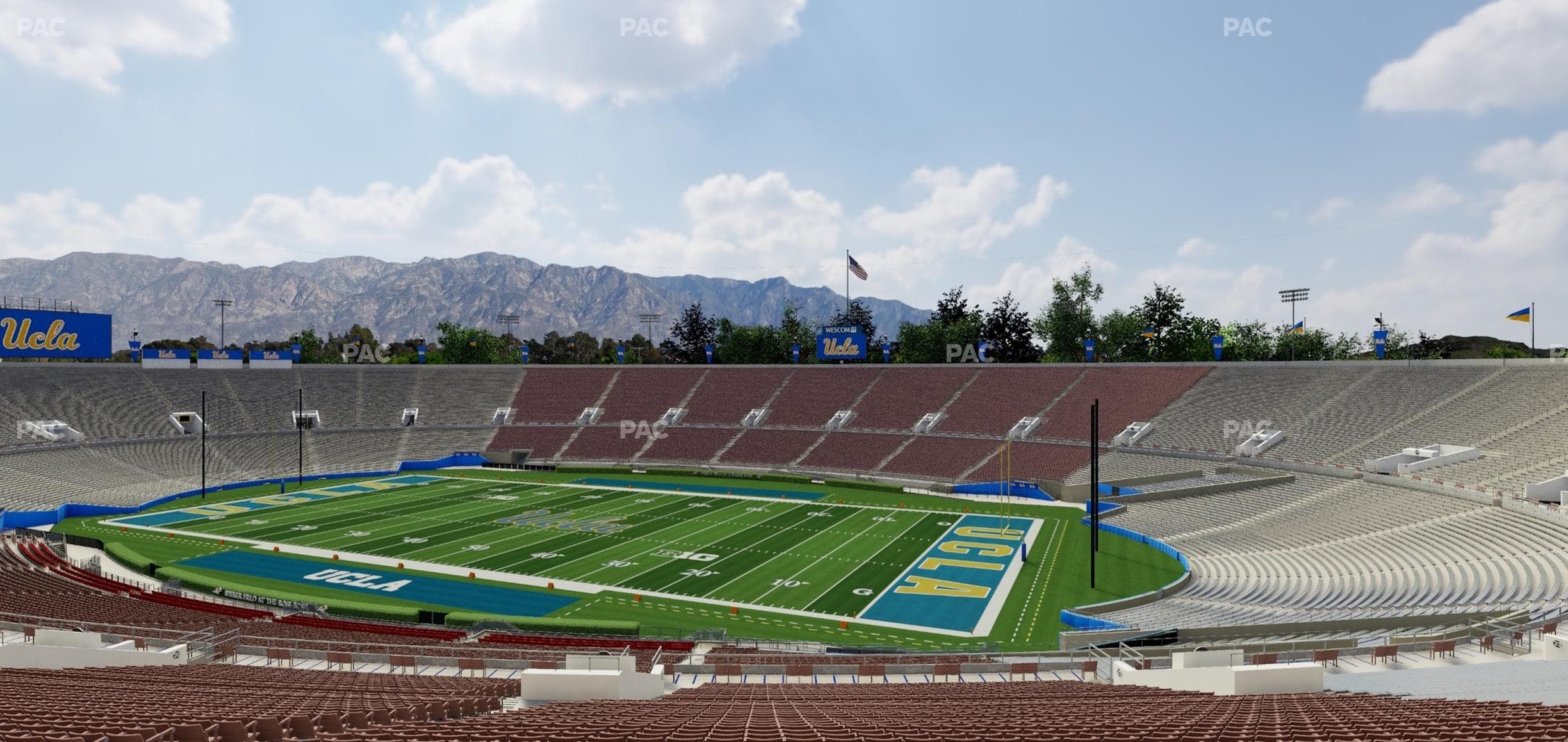 Rose Bowl Stadium - Section Upper 21 H Seat View