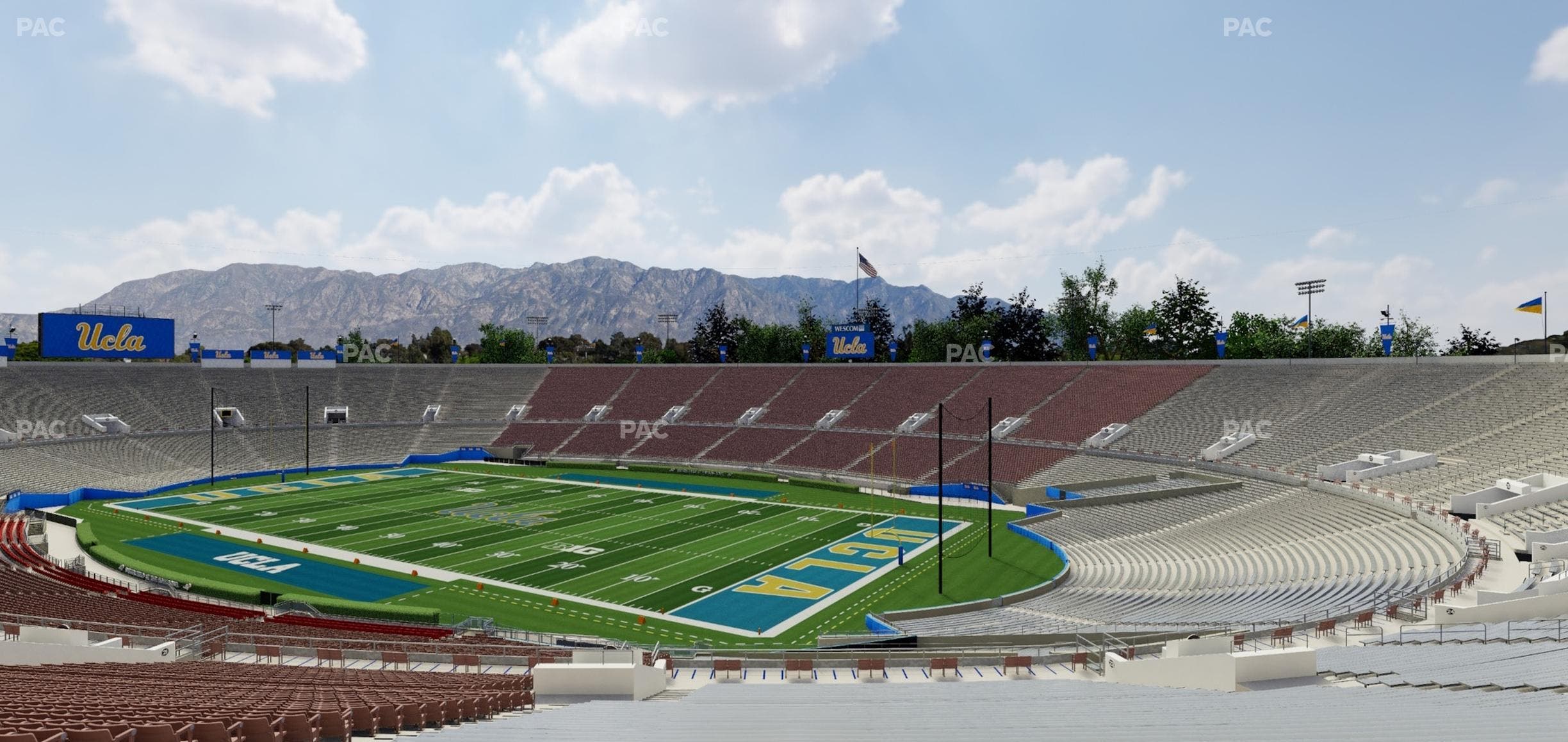 Rose Bowl Stadium - Section Upper 22 H Seat View
