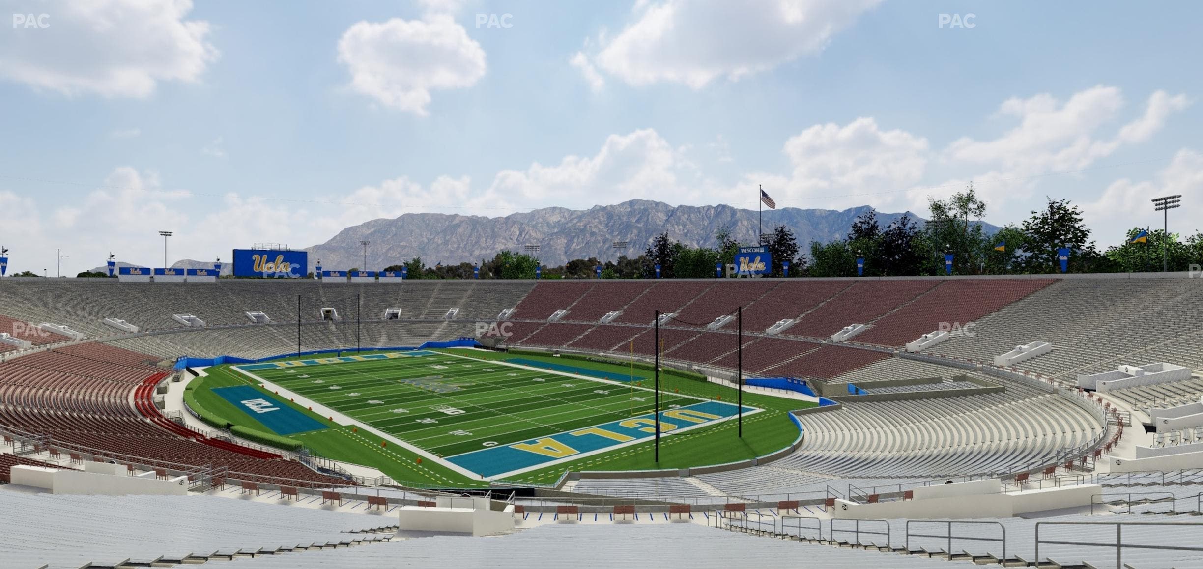Rose Bowl Stadium - Section Upper 23 H Seat View