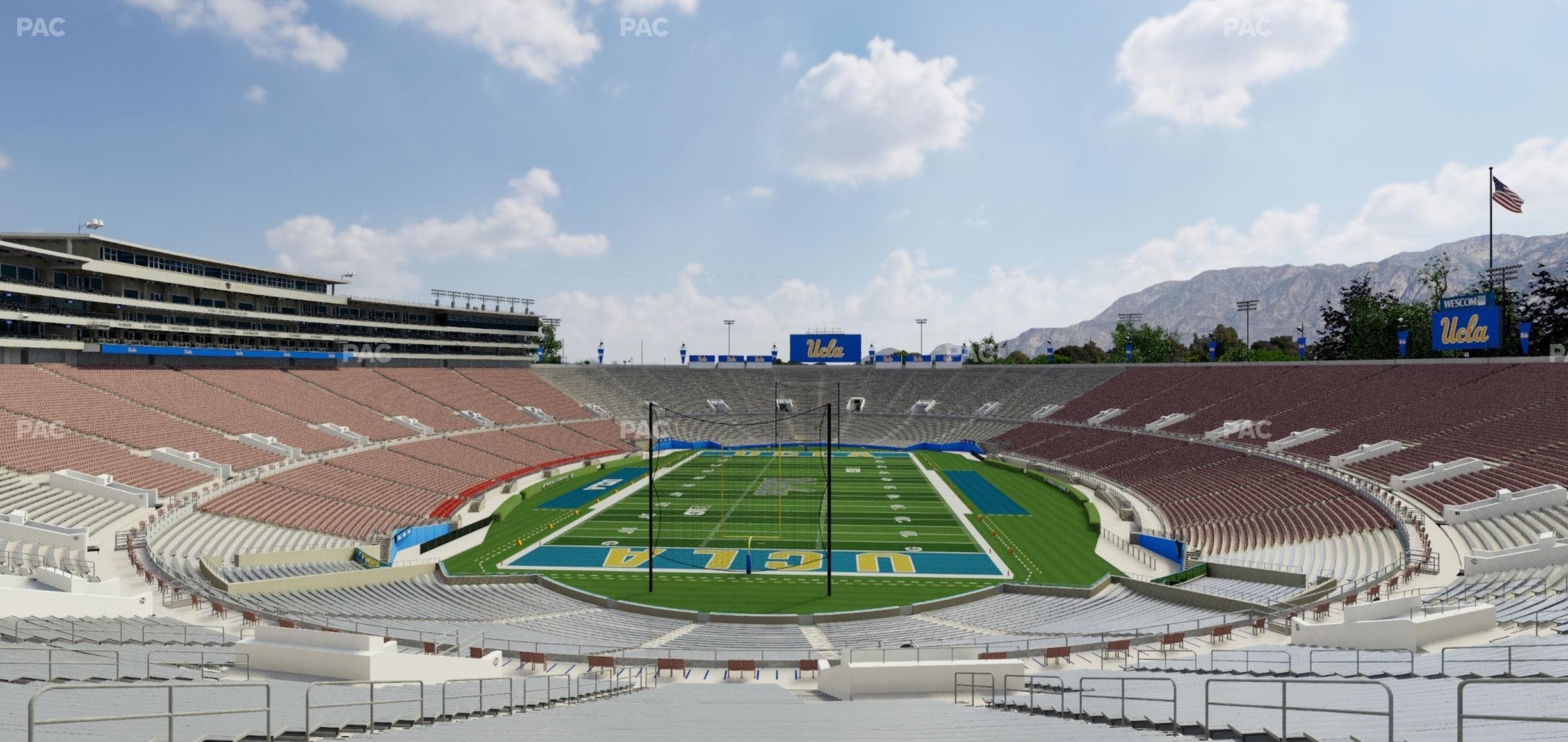 Rose Bowl Stadium - Section Upper 26 L Seat View